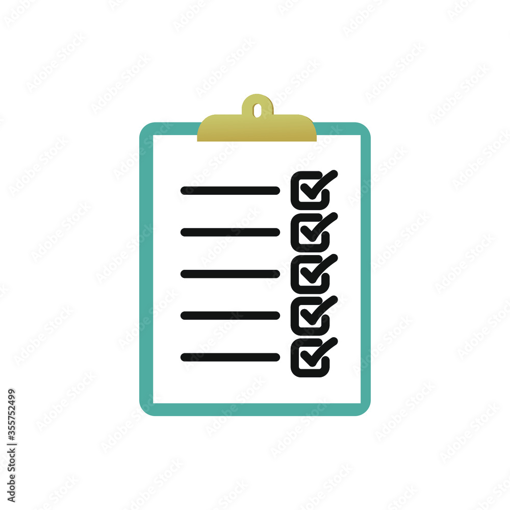 clipboard with checklist clipboard with checklist
