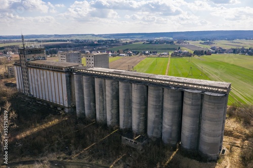 Abandoned grain elevator PZZ Kozłów Poland
