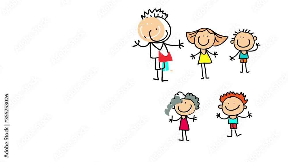 group of people standing in two lines mixed between adults and children expressing happiness with their arms wide open suggesting they are presenting a new product for kids group of people standing in two lines mixed between adults and children expressing happiness with their arms wide open suggesting they are presenting a new product for kids