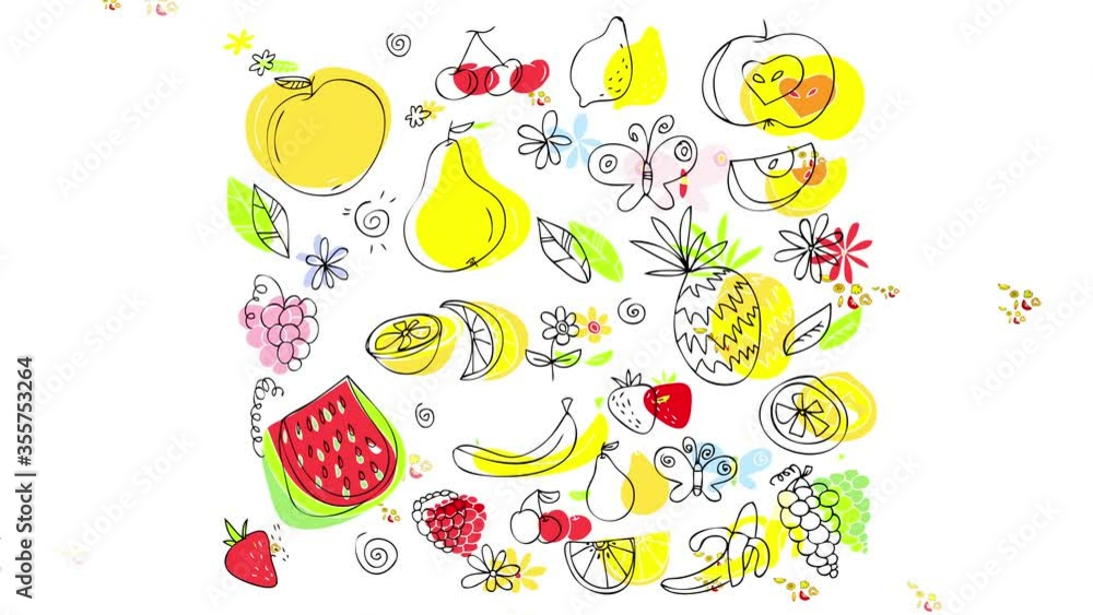 mixed exotic fruity pattern with many delicious dessert looking food and healthy vitamins rich tropical fruits creating colorful sweet fresh and tasty splash flickering in the background mixed exotic fruity pattern with many delicious dessert looking food and healthy vitamins rich tropical fruits creating colorful sweet fresh and tasty splash flickering in the background