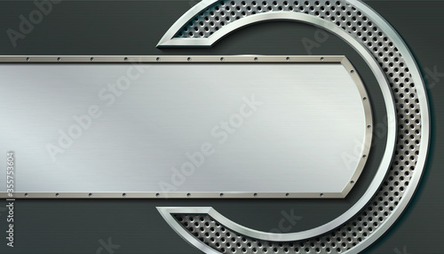 Metallic background with place for text.