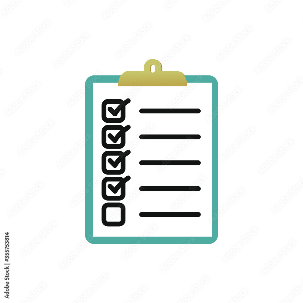 clipboard with checklist clipboard with checklist