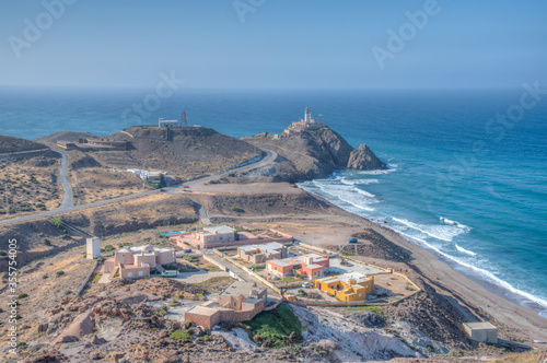 Lighthouse at Cabo de Gata in Spain photo