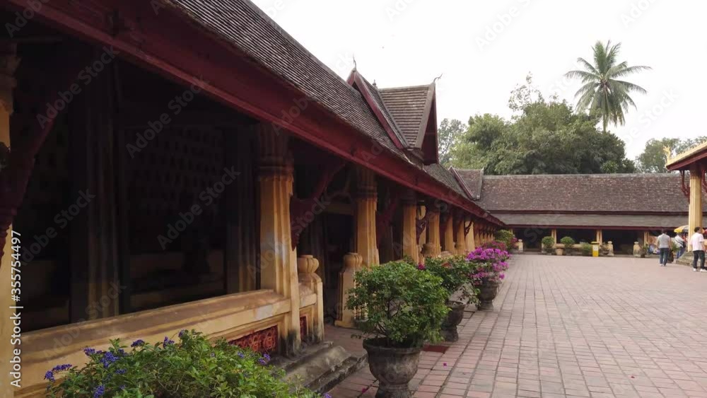 A beautiful view of Sisaket Museum at Vientiane, Laos. A beautiful view of Sisaket Museum at Vientiane, Laos.