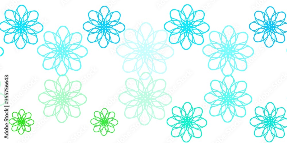 Light Blue, Green vector background with lines. Light Blue, Green vector background with lines.