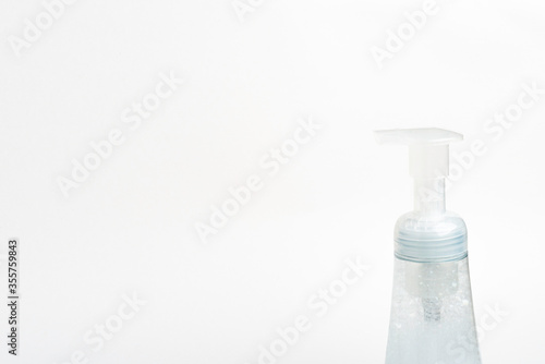 Translucent Pump & Bottle Of A Foam Soap Plastic Dispenser