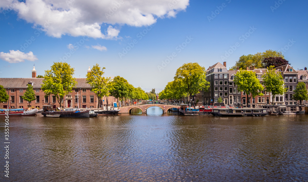 canal and houses in amsterdam