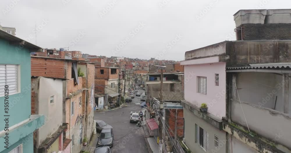 Aerial view of Favela slum in Brazil in Sao Paulo. Social Problem
Aerial view of Favela slum in Brazil in Sao Paulo. Social Problem