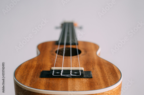 ukuleles on a gray background, life style hipster, retro