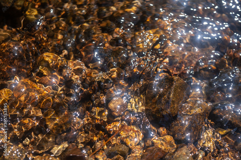 Dark water river with splash and glow Dark water river with splash and glow