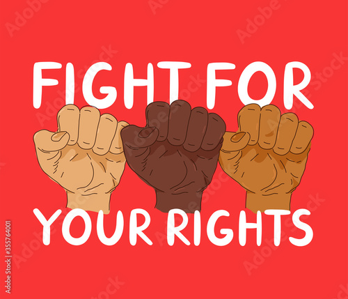 Fight for yout rights protest banner