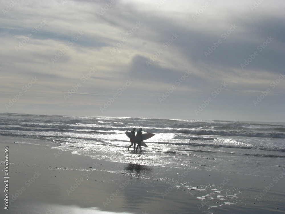 Fototapeta premium Two Surfers