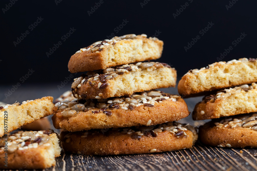broken oatmeal-wheat cookies