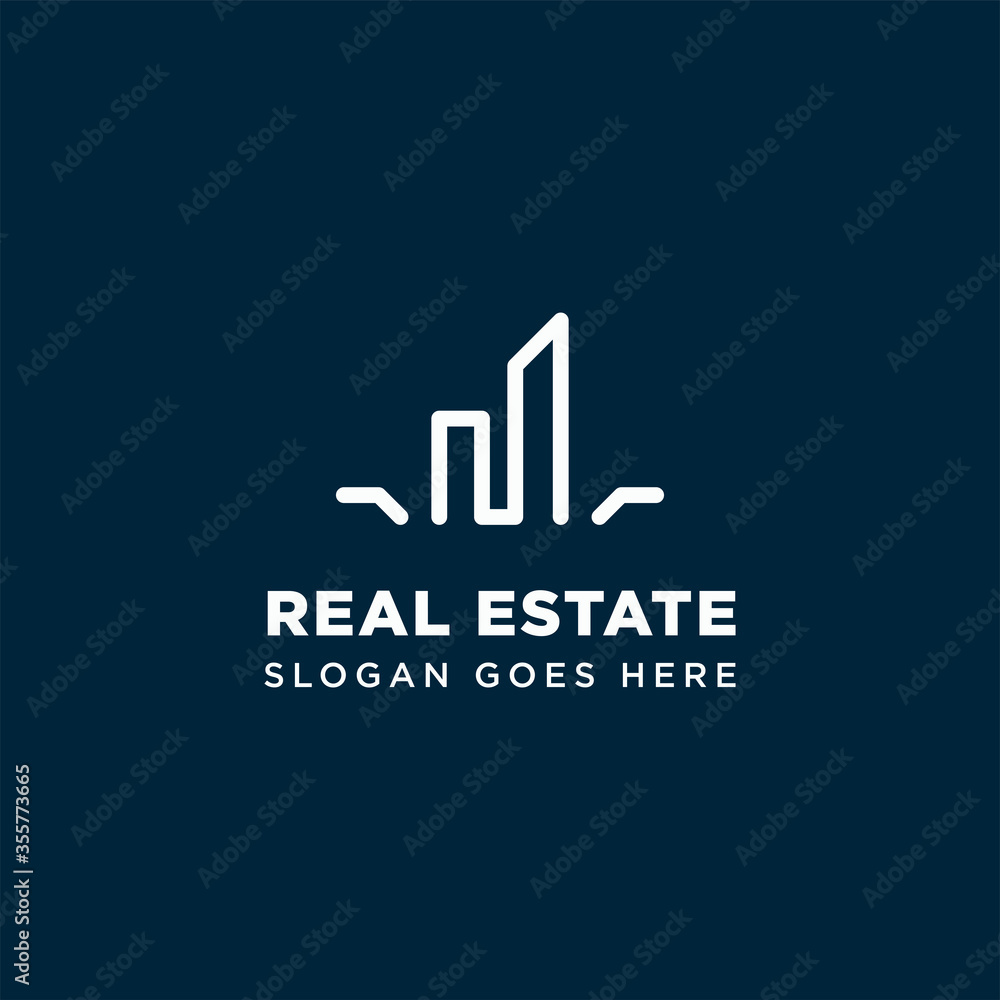 Simple and Modern Real Estate Logo Template for your Business