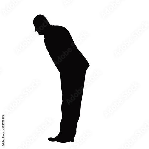 a man body silhouette vector