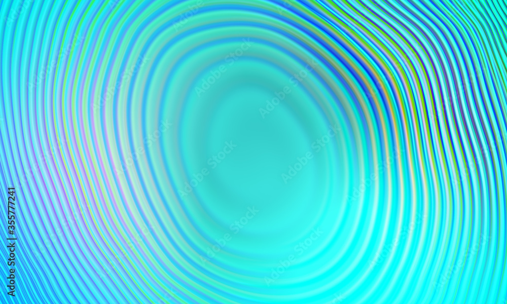 Fingerprint is scanned on the phone screen. Abstract pink blue gradient spiral pattern background. Use for concept design technology and science 3d render illustration.
