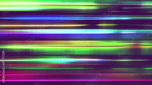 Abstract digital multicolor lines speed motion light background. hi tech concept for business technology.