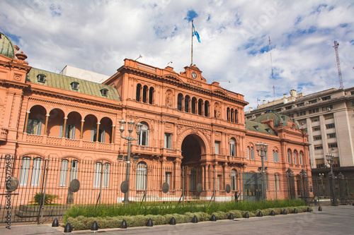  "Casa Rosada" The Pink House, presidential building of the Argentine government. Located in downtown, in front of Plaza de Mayo.