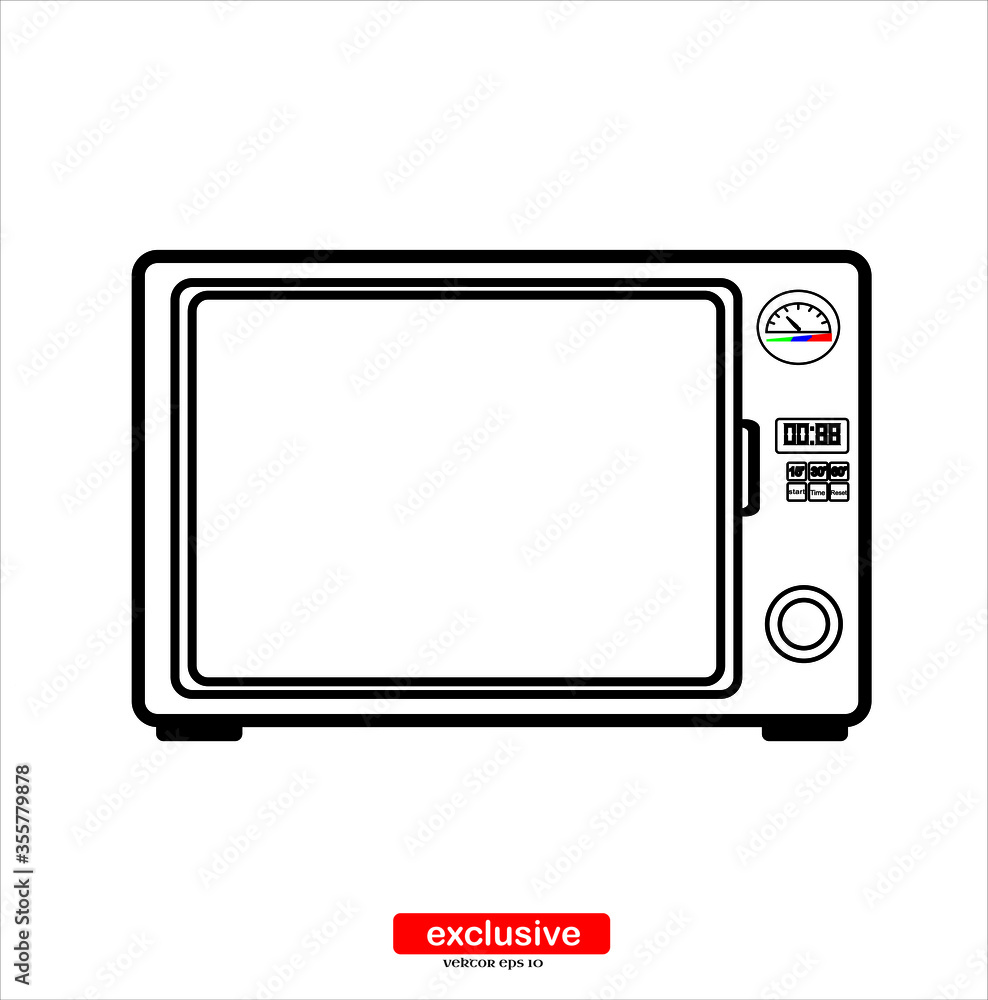 Microwave oven icon.Flat design style vector illustration for graphic and web design. Microwave oven icon.Flat design style vector illustration for graphic and web design.