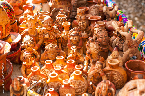pieces made of clay by the indigenous community of Panajachel