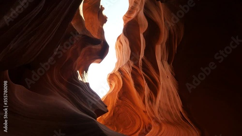 Antelope Canyon Slot Canyon in Arizona Tilt Down Southwest USA