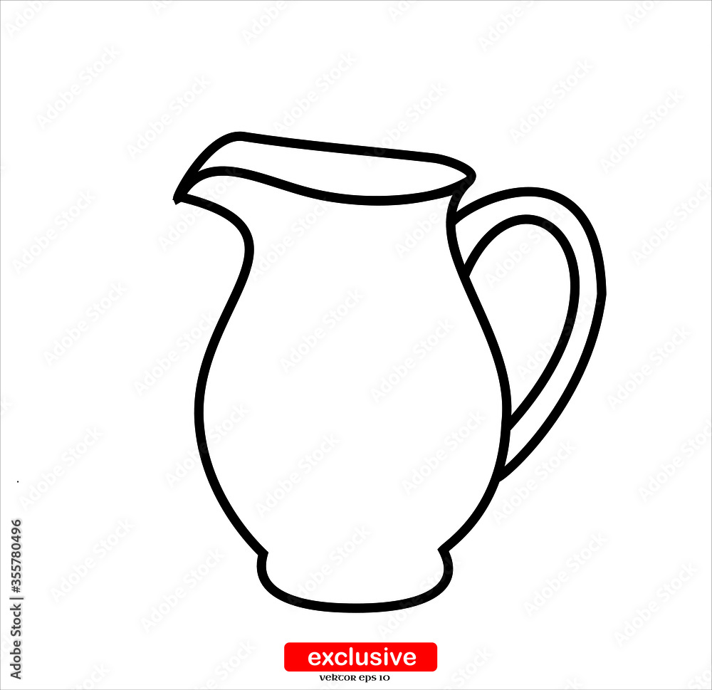 milk urn, milk jug icon.Flat design style vector illustration for graphic and web design. milk urn, milk jug icon.Flat design style vector illustration for graphic and web design.