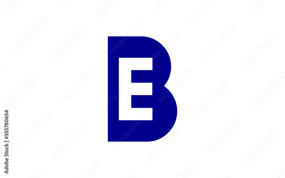 BE or EB Letter Initial Logo Design, Vector Template BE or EB Letter Initial Logo Design, Vector Template