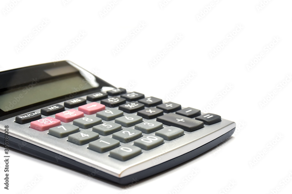 calculator on white background calculator on white background