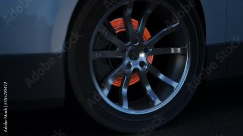 Automotive modern brake of car