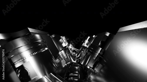 Pistons of modern car engine