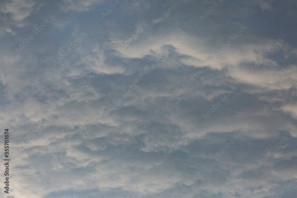 Fototapeta premium Background of dark clouds before a thunder-storm