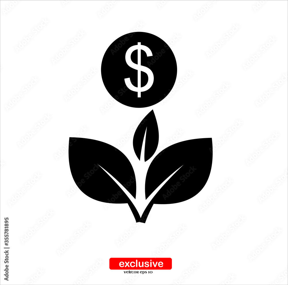 money in hand, investment icon.Flat design style vector illustration for graphic and web design. money in hand, investment icon.Flat design style vector illustration for graphic and web design.