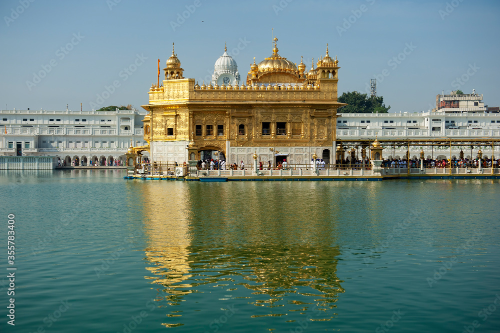 C-0003 Golden Temple
Photographed in Amritsar, India in April 2019. Sikh shrine-Golden Temple. The most expensive temple in India built with pure gold.

