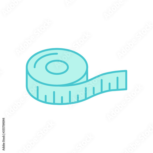 measurement tape icon vector template