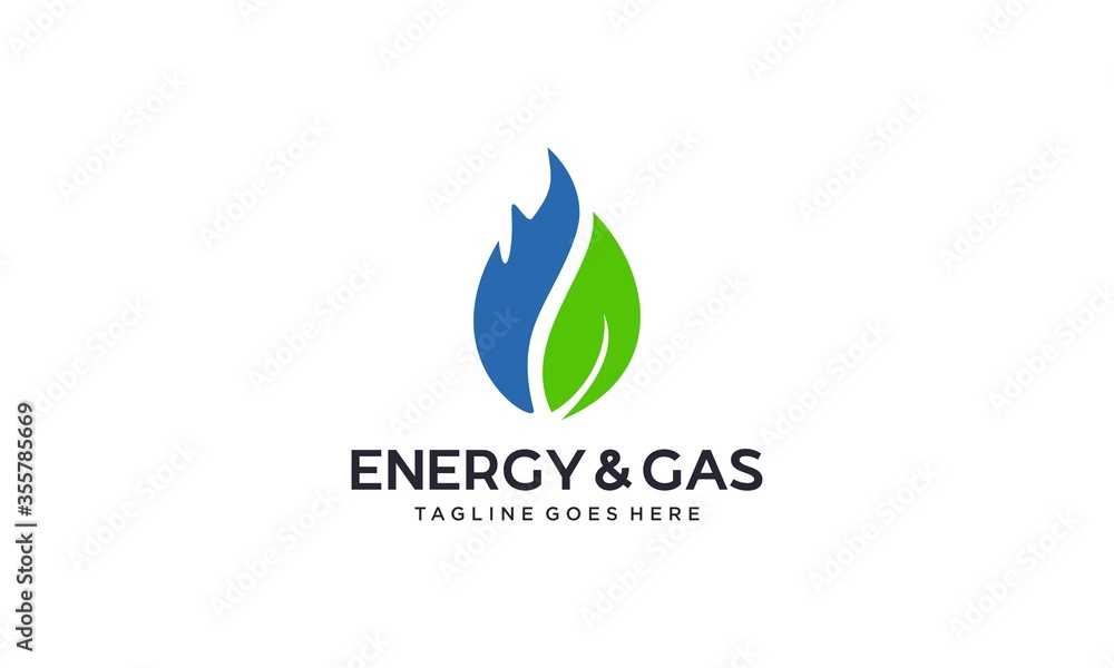 Creative and simple energy and gas for industry logo design vector editable Creative and simple energy and gas for industry logo design vector editable