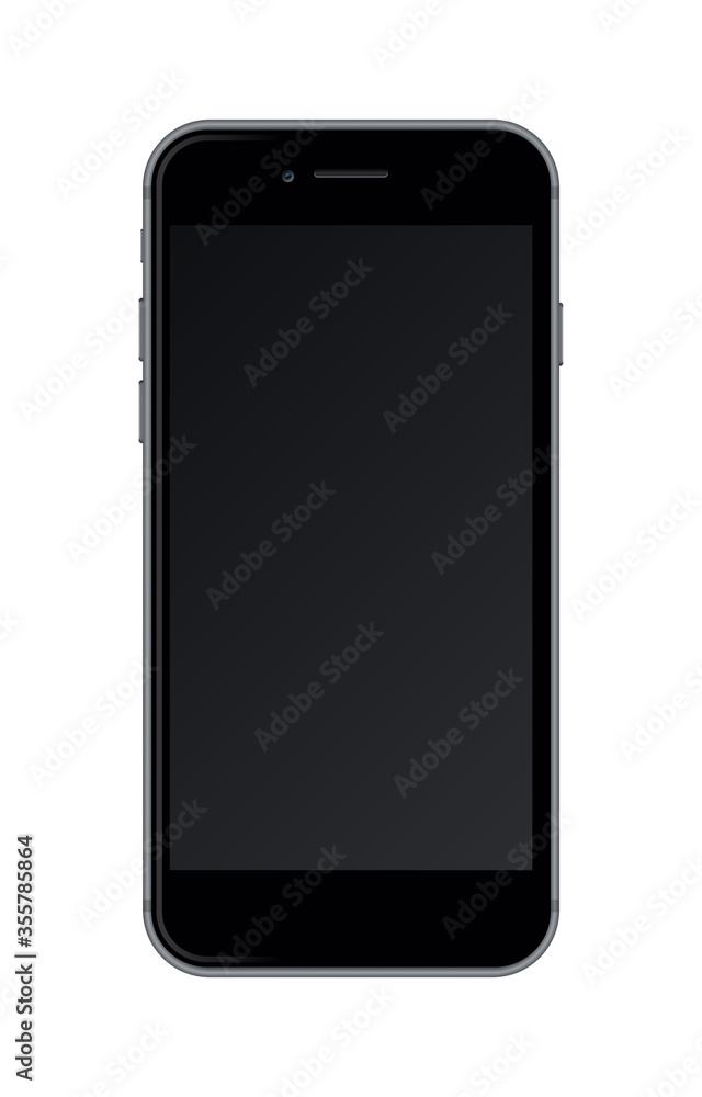 Realistic smartphone isolated on white background. Realistic smartphone isolated on white background.