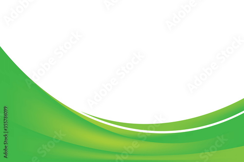 Fototapeta Abstract Green Curve Background Design, Natural Stylish Green Background Templat