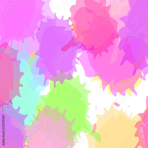 Abstract colorful paint brush and flick colours pattern background. nice watercolor paint splash texture background.