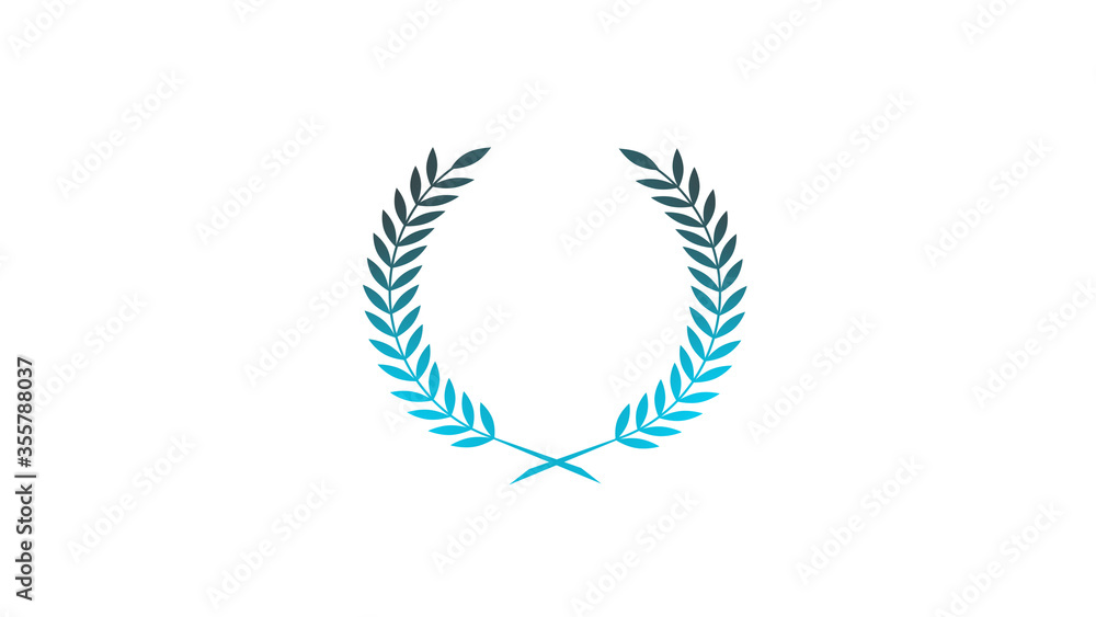 New cyan and gray wheat icon on white background,Best wheat icon