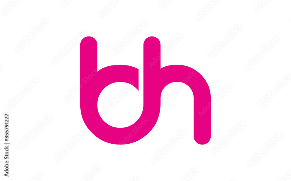 bh or hb Letter Initial Logo Design, Vector Template bh or hb Letter Initial Logo Design, Vector Template