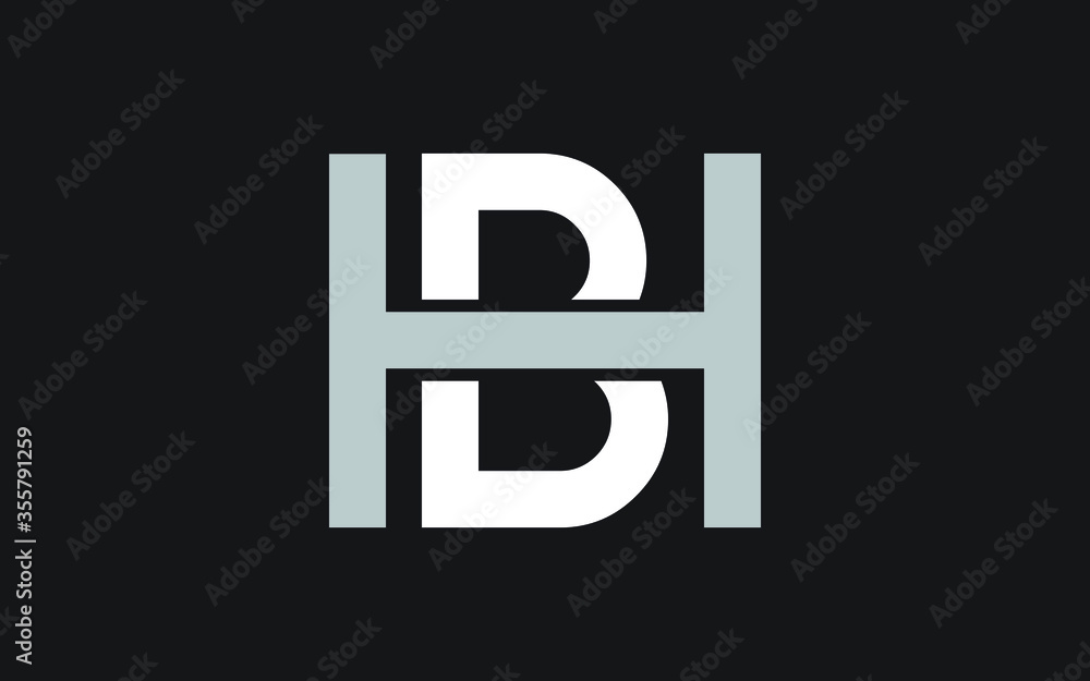 BH or HB Letter Initial Logo Design, Vector Template BH or HB Letter Initial Logo Design, Vector Template