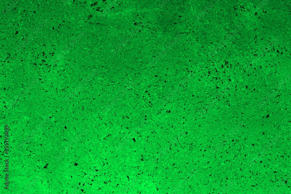 Obraz premium green spotted retro paint on the block texture - cute abstract photo background