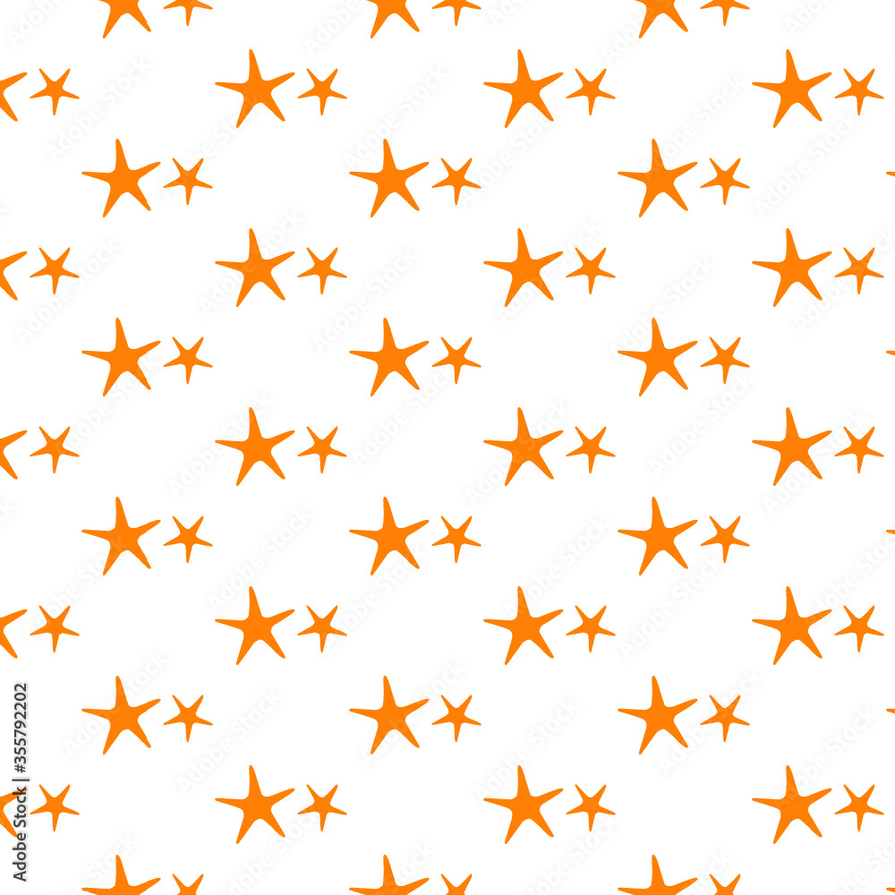 seamless star and starfish pattern flat vector illustration seamless star and starfish pattern flat vector illustration