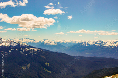 British Columbia mountains. Beautiful British Columbia mountains and river © mynewturtle