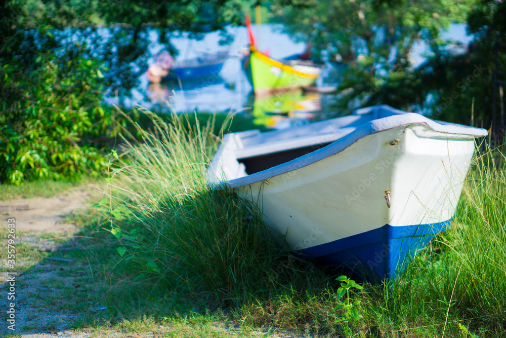 A fisherman boat park