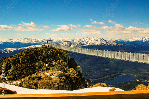 whistler suspension bridge in British columbia canada. this will photo