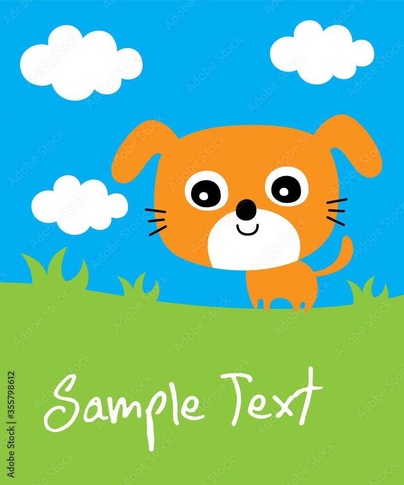 cute puppy dog cartoon vector cute puppy dog cartoon vector