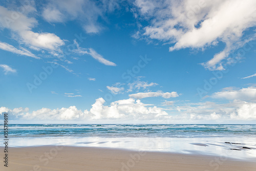 clear view sea beach blue sky cloud sand nature tropical 