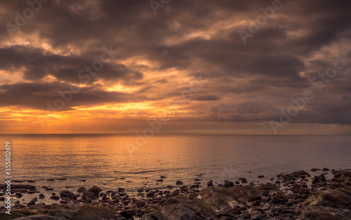 Panoramic Seaside Sunrise photo