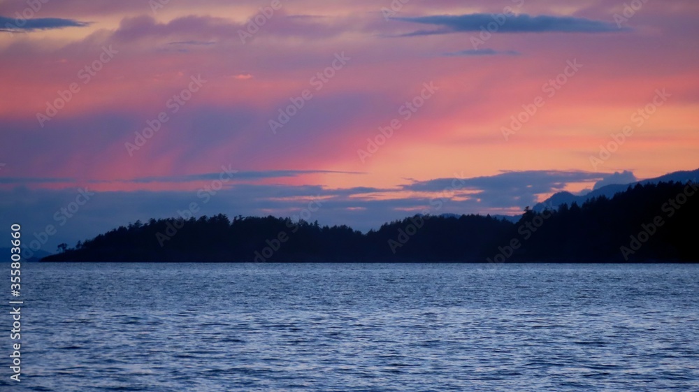 Cotton candy skies above the islands Cotton candy skies above the islands